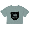 With Great Beard Comes Great Responsibility Women's Crop Tee