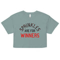 Sprinkles Are For Winners Women's Crop Tee