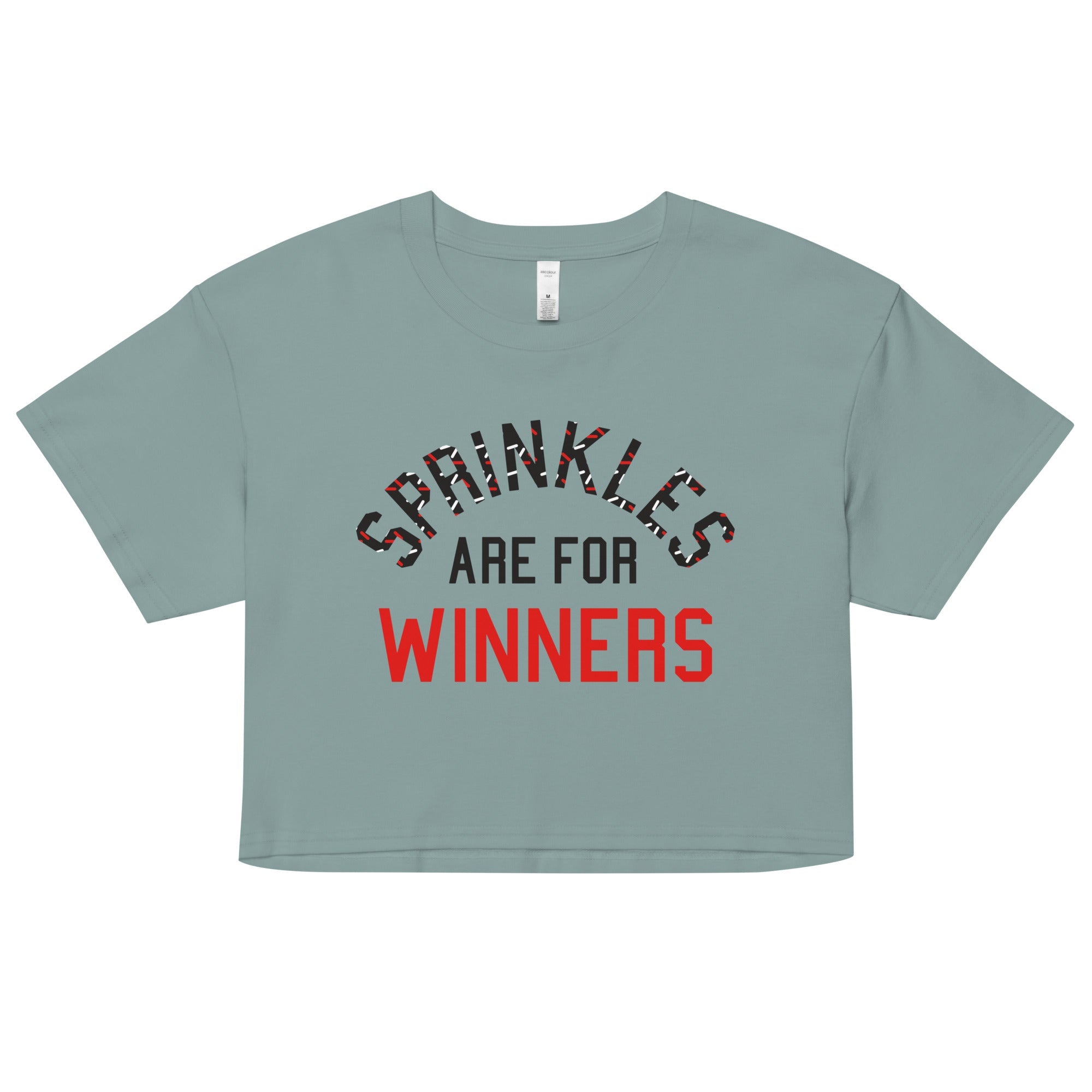 Sprinkles Are For Winners Women's Crop Tee