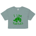 I Like Turtles Women's Crop Tee