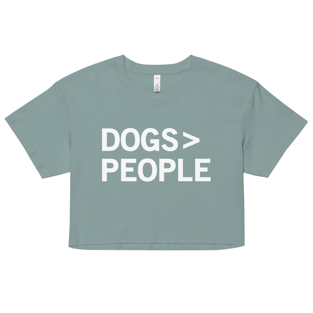 Dogs>People Women's Crop Tee