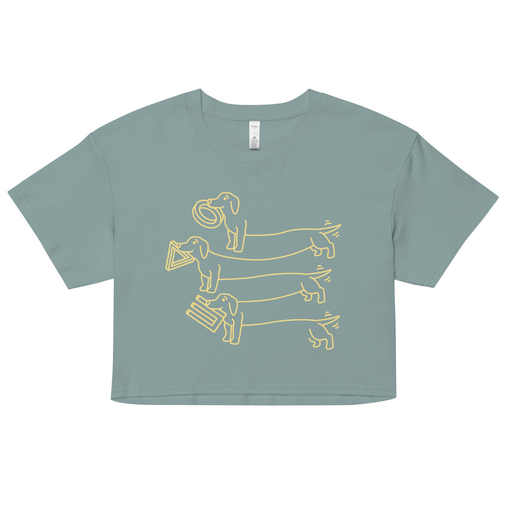 Puptical Illusion Women's Crop Tee