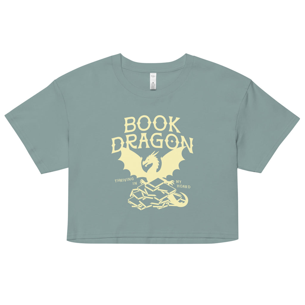 Book Dragon Thriving In My Hoard Women's Crop Tee