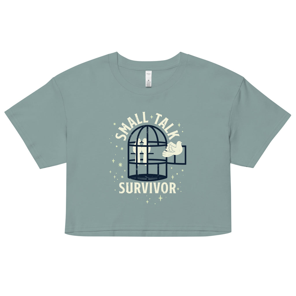 Small Talk Survivor Women's Crop Tee