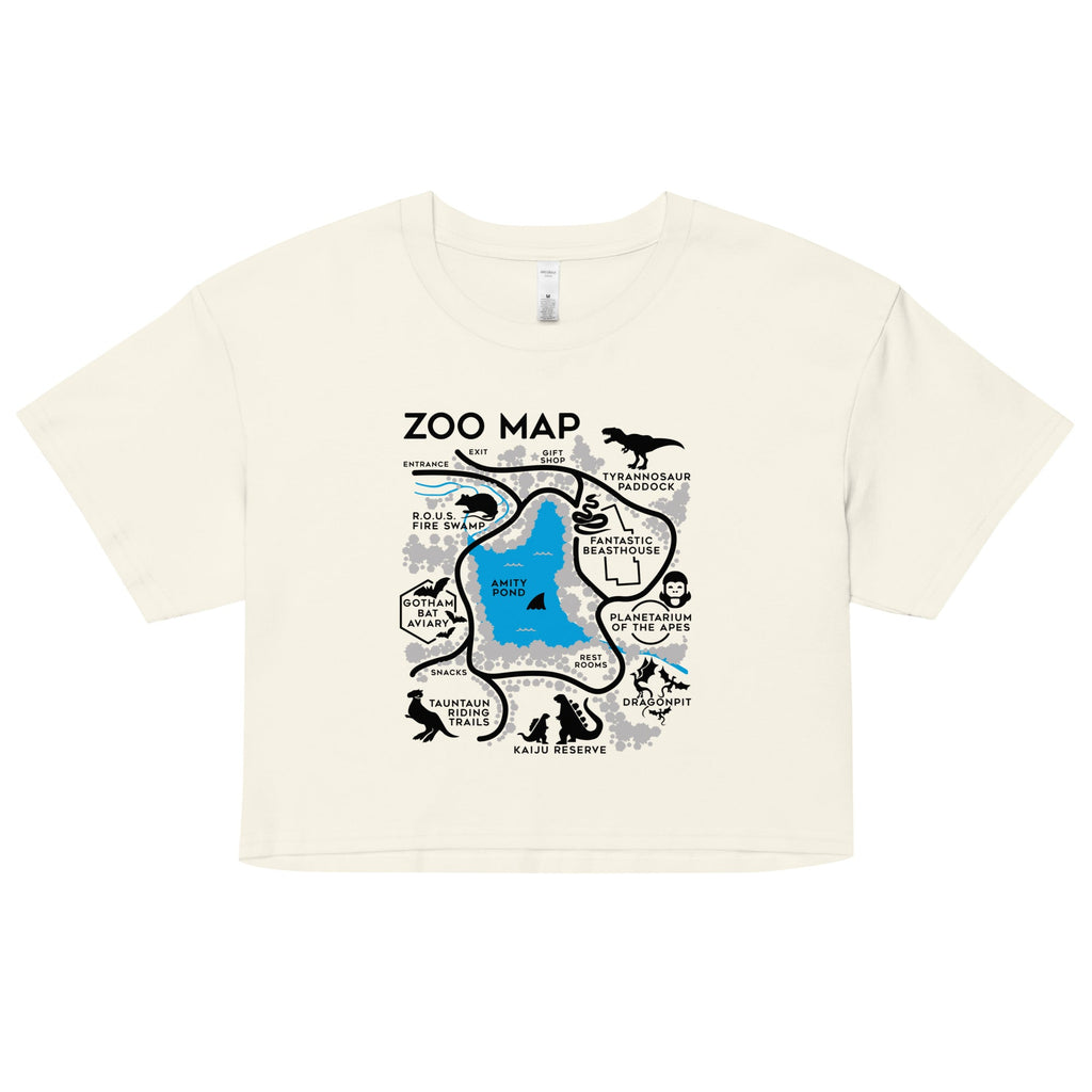 Zoo Map Women's Crop Tee