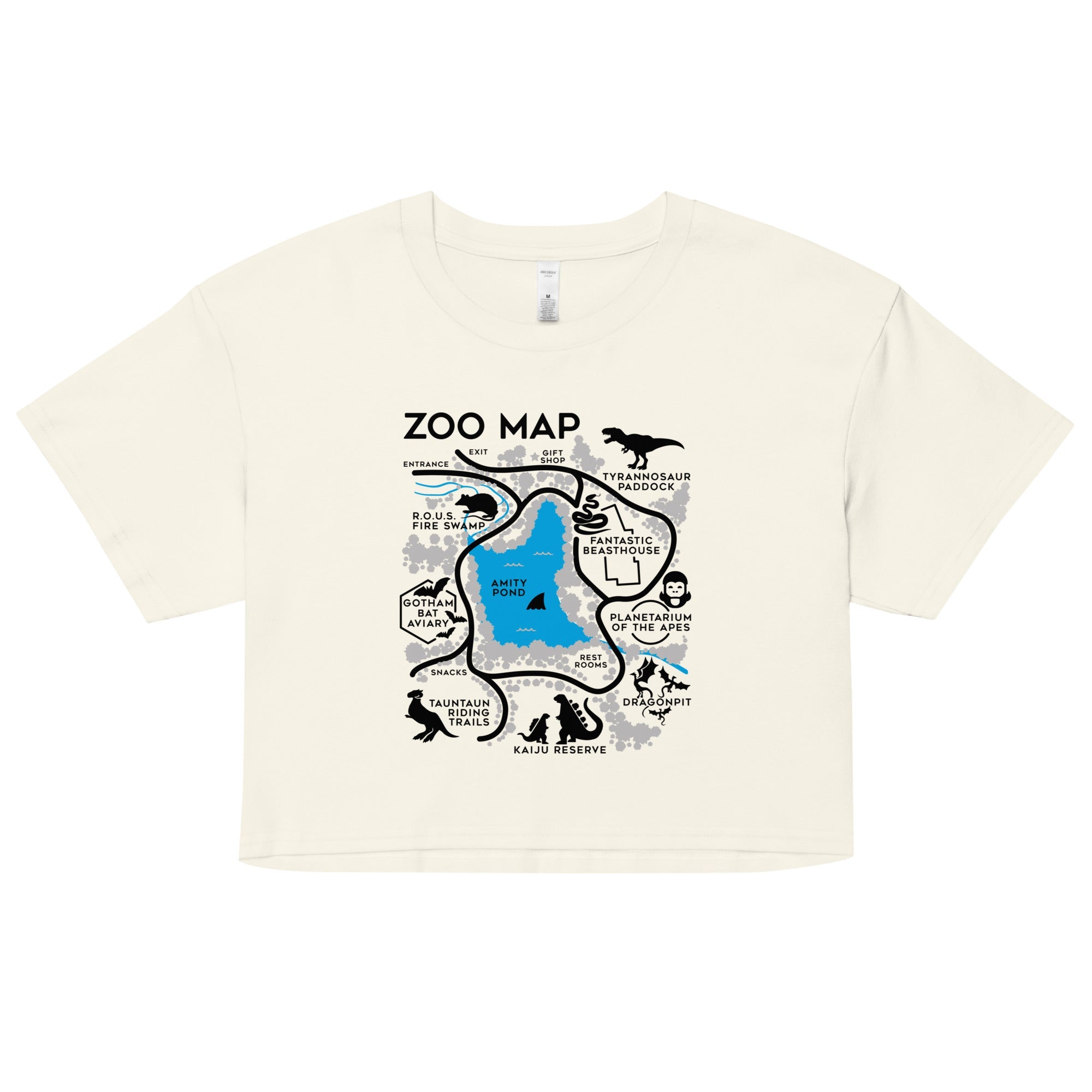 Zoo Map Women's Crop Tee