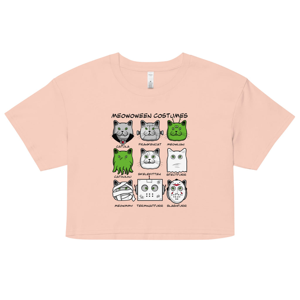 Meowoween Costumes Women's Crop Tee