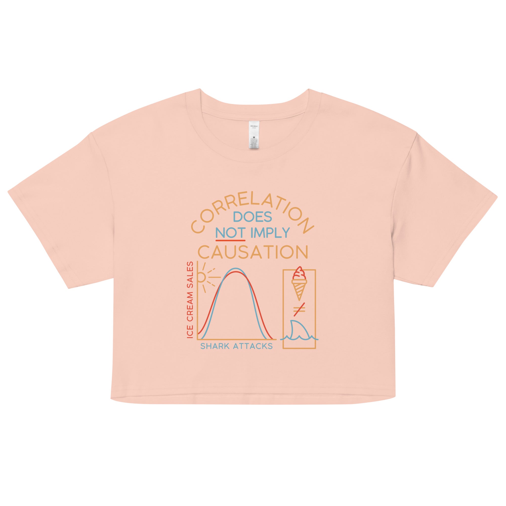 Correlation Does Not Imply Causation Women's Crop Tee