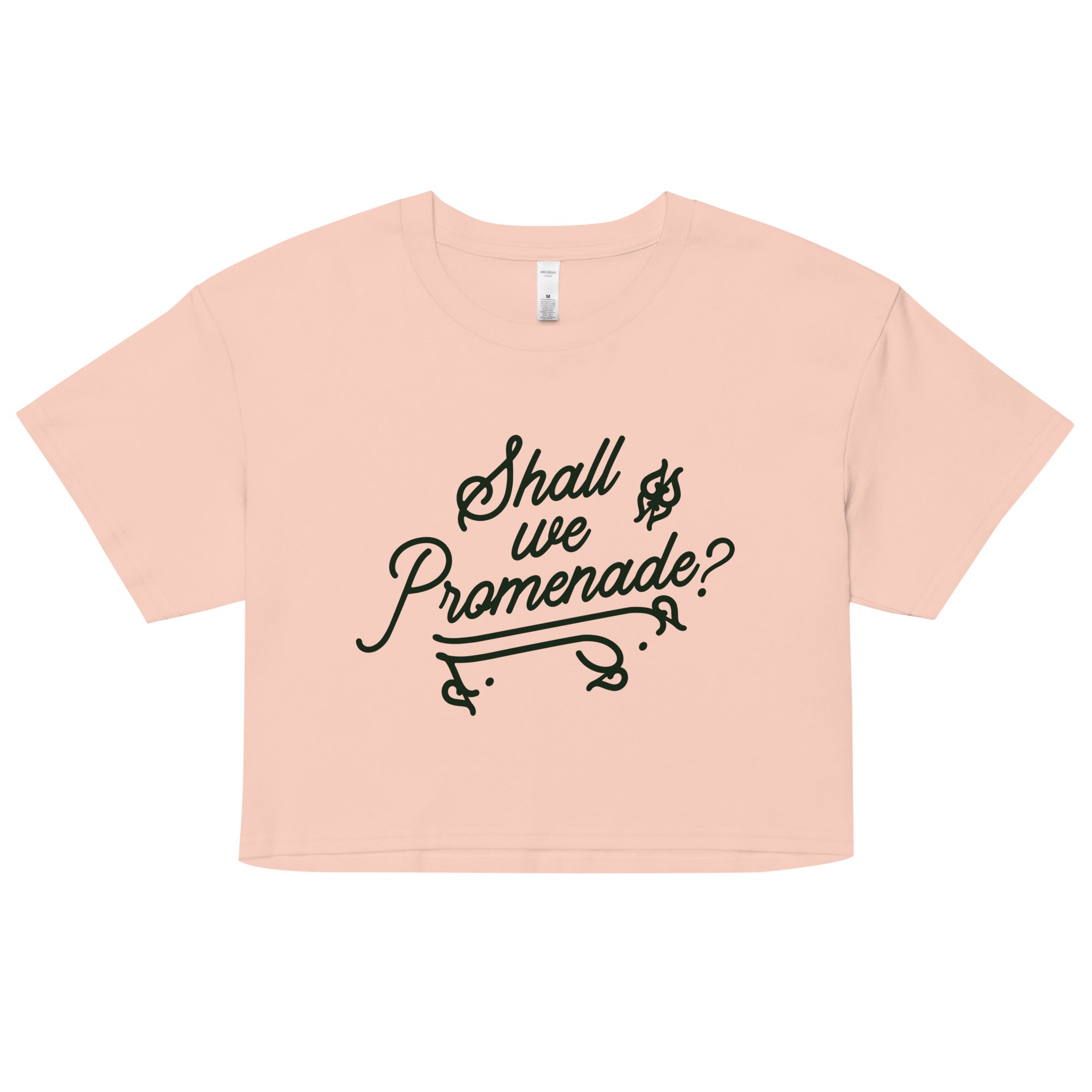 Shall We Promenade? Women's Crop Tee
