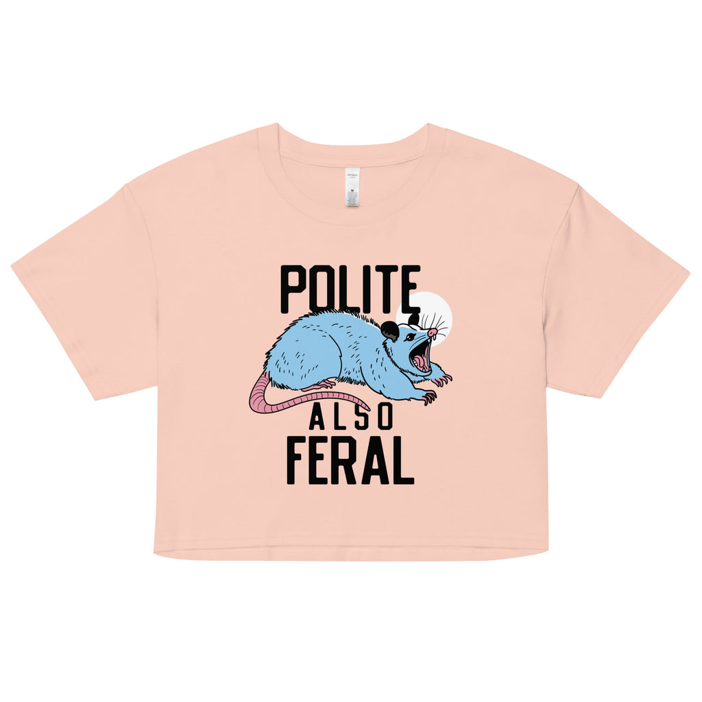 Polite Also Feral Women's Crop Tee