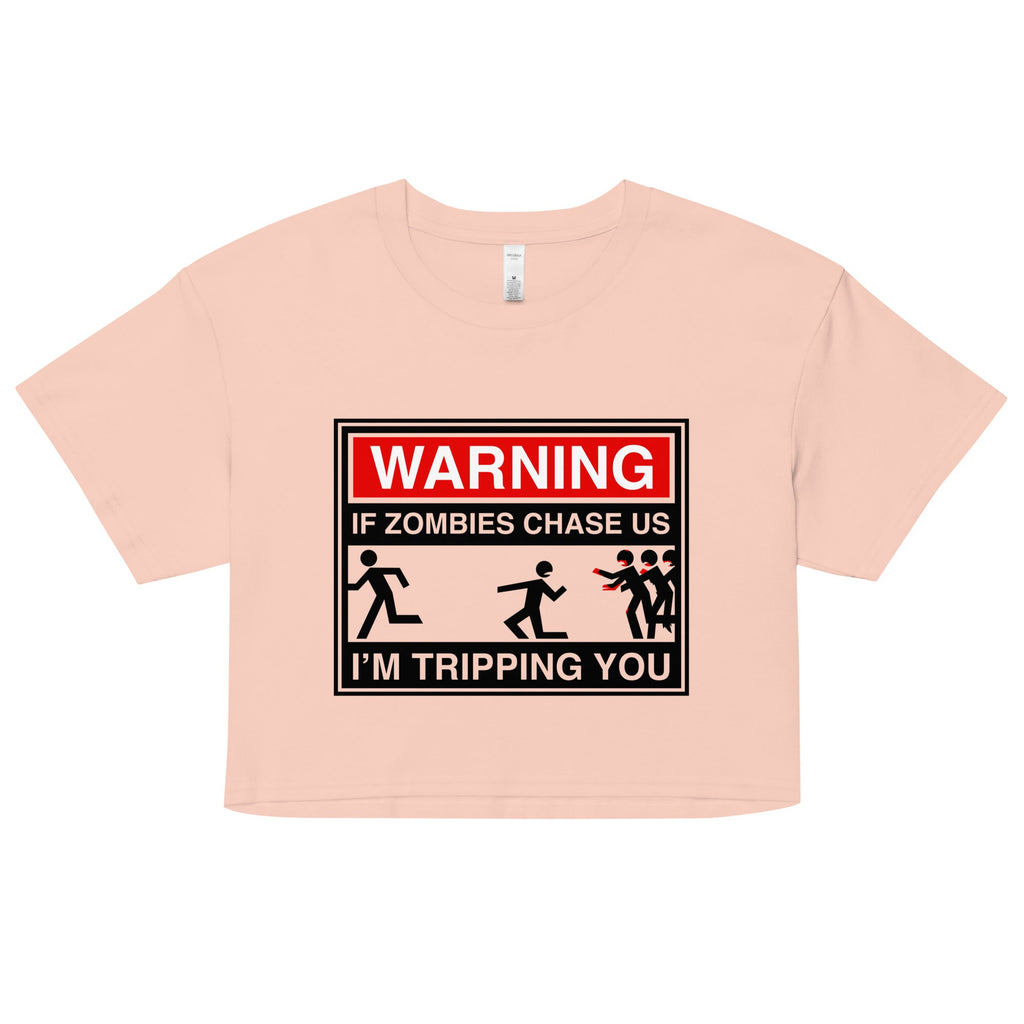 If Zombies Chase Us Women's Crop Tee
