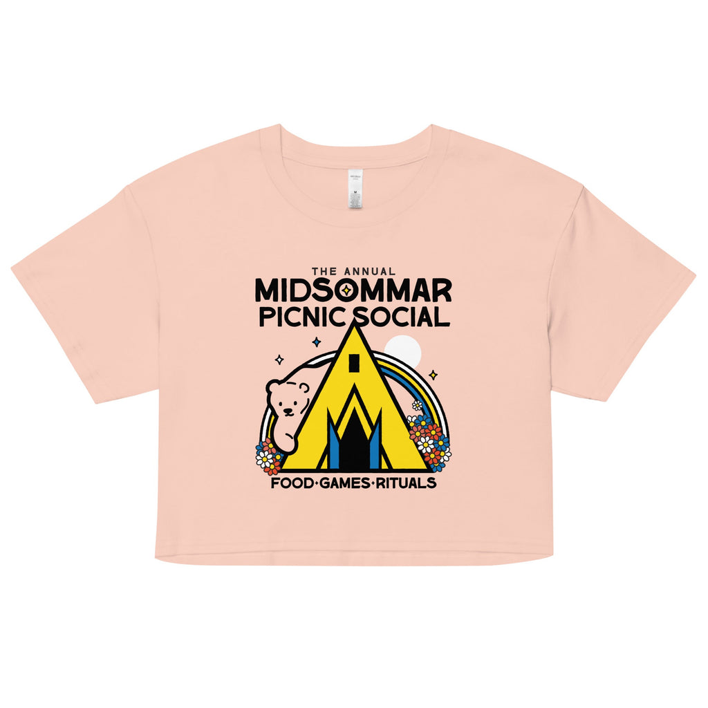The Annual Midsommar Picnic Social Women's Crop Tee