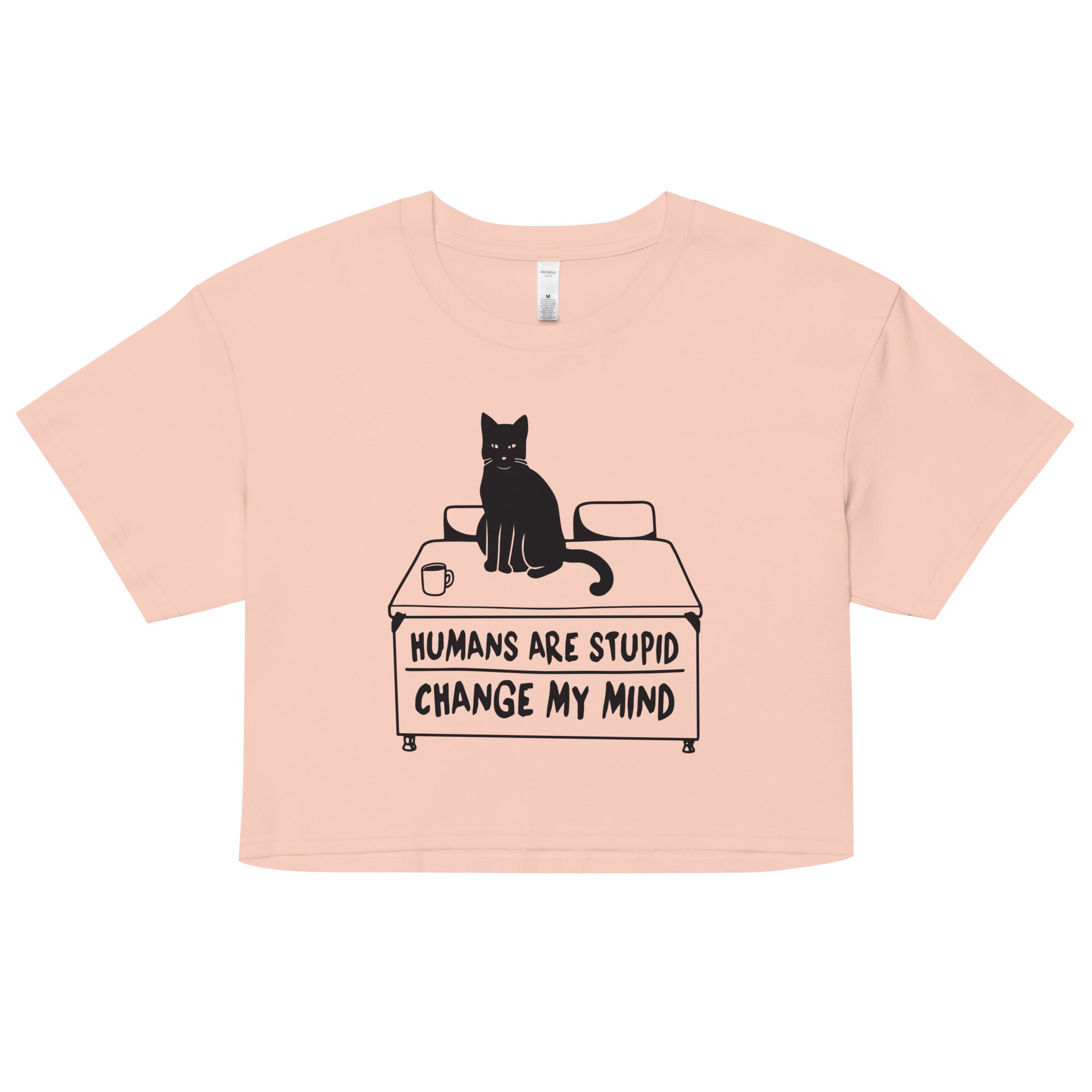 Humans Are Stupid Women's Crop Tee