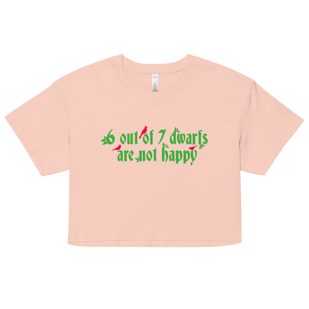 6 Out Of 7 Dwarfs Women's Crop Tee