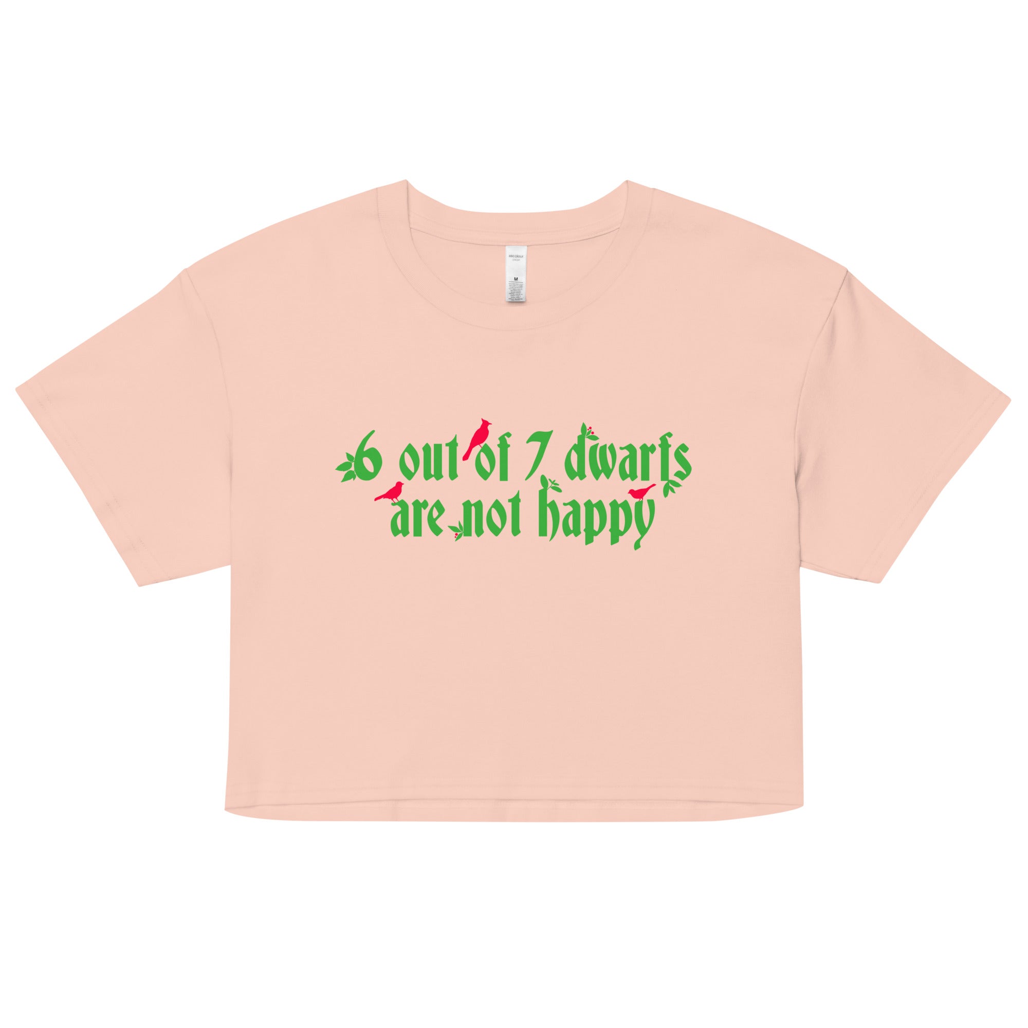 6 Out Of 7 Dwarfs Women's Crop Tee