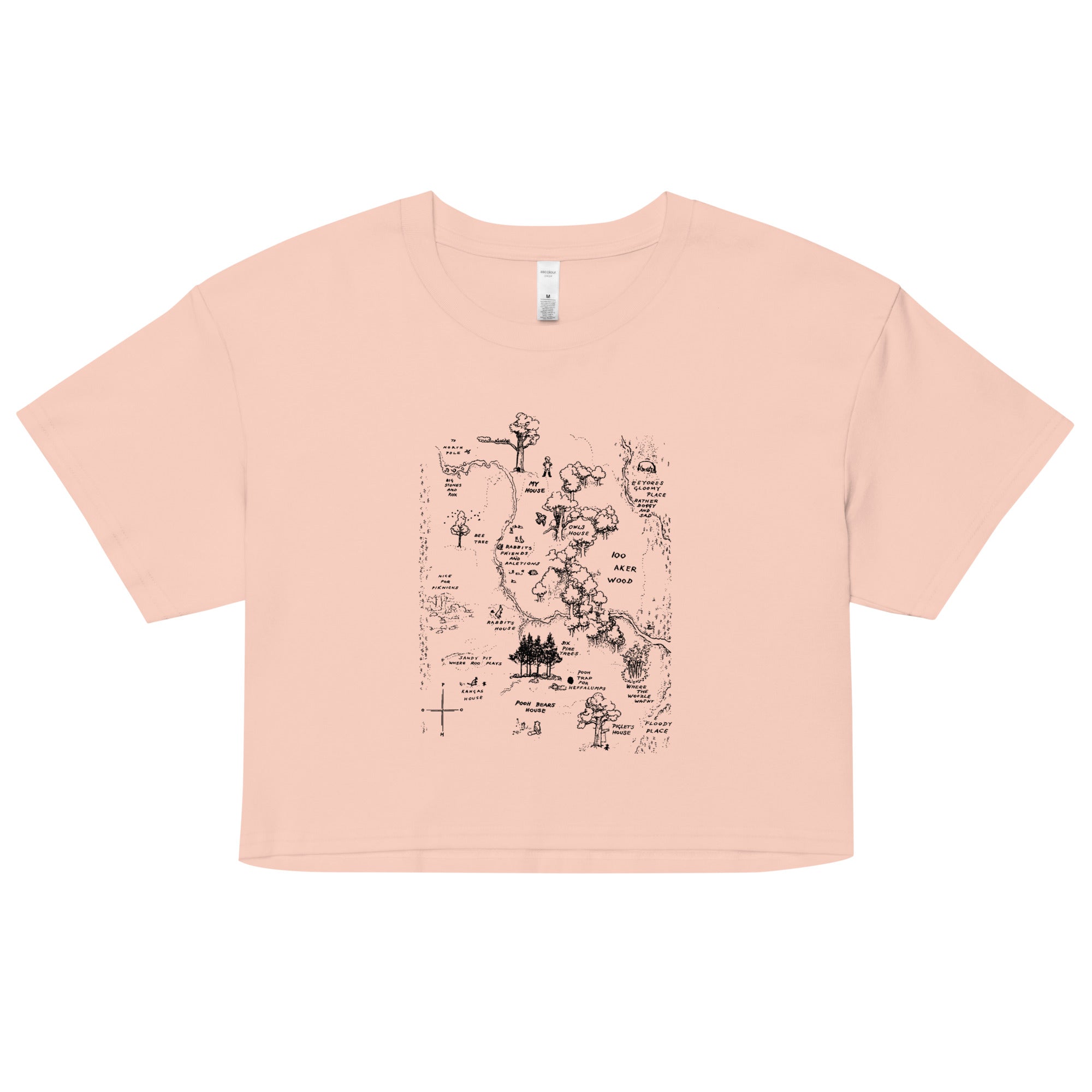 100 Acre Map Women's Crop Tee