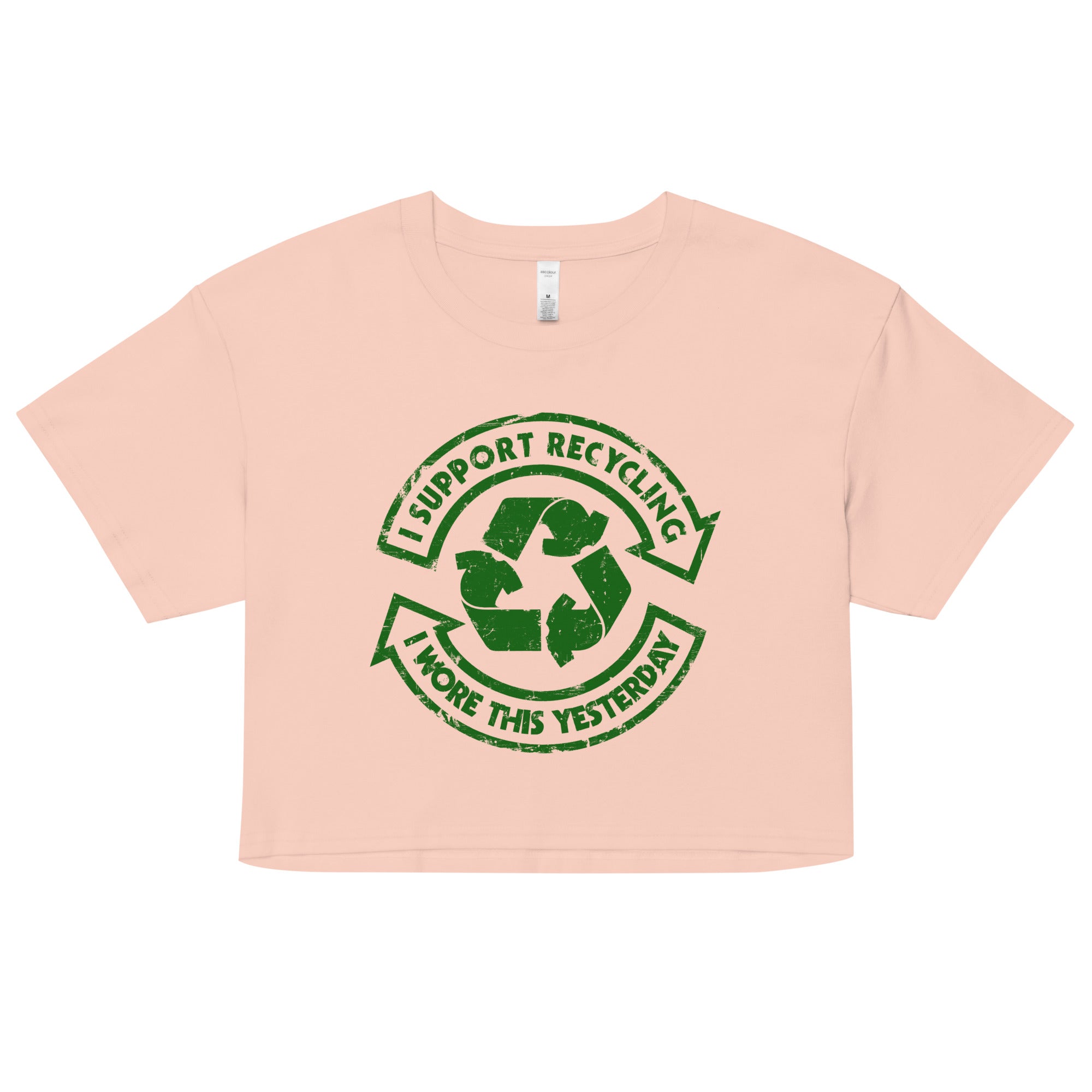 I Support Recycling Women's Crop Tee