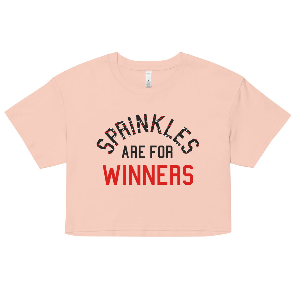 Sprinkles Are For Winners Women's Crop Tee