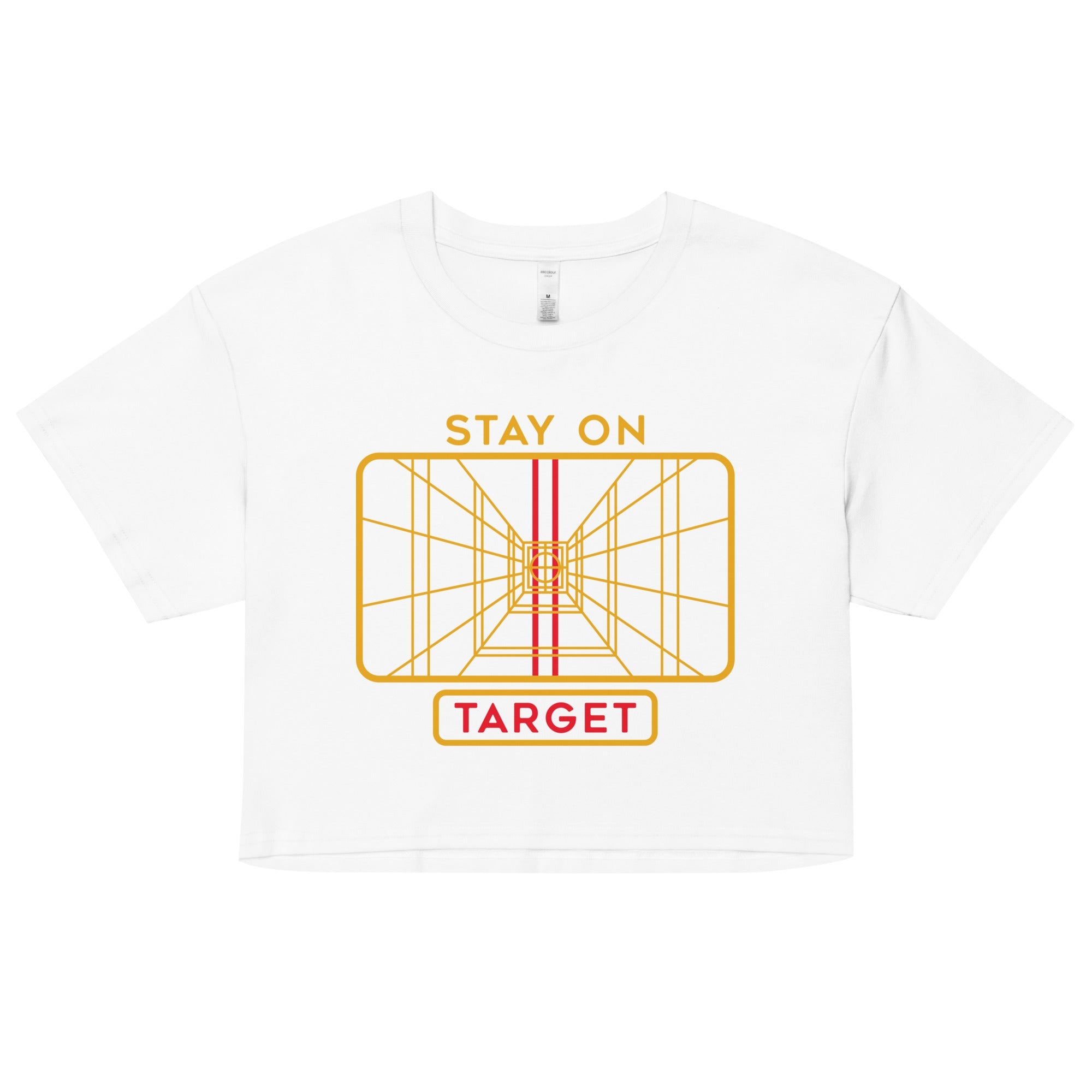 Stay On Target Women's Crop Tee