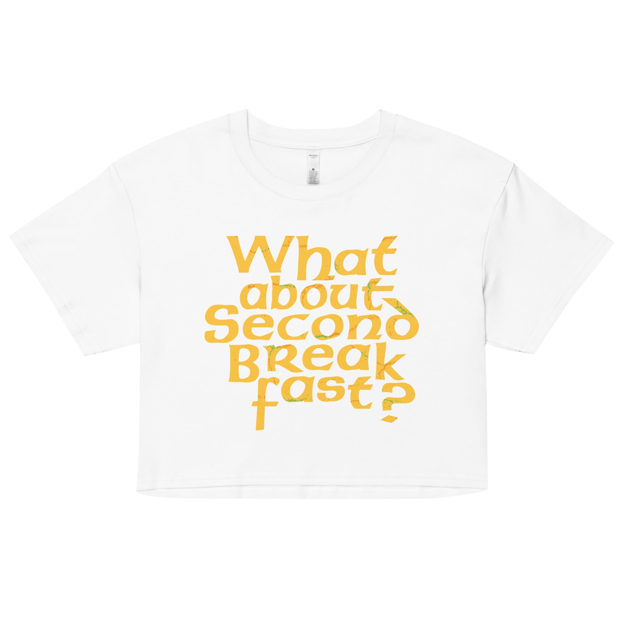 What About Second Breakfast? Women's Crop Tee