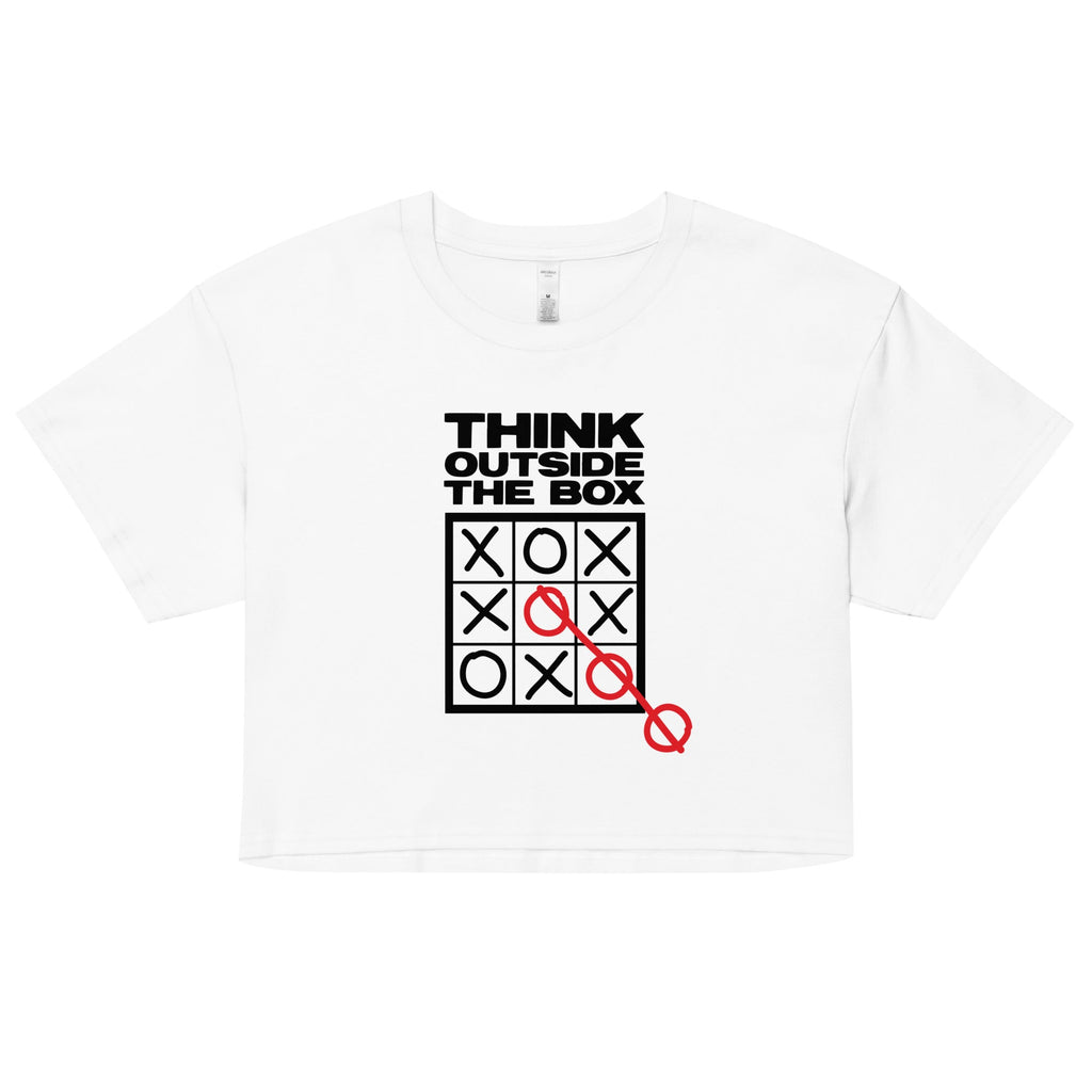 Think Outside The Box Women's Crop Tee