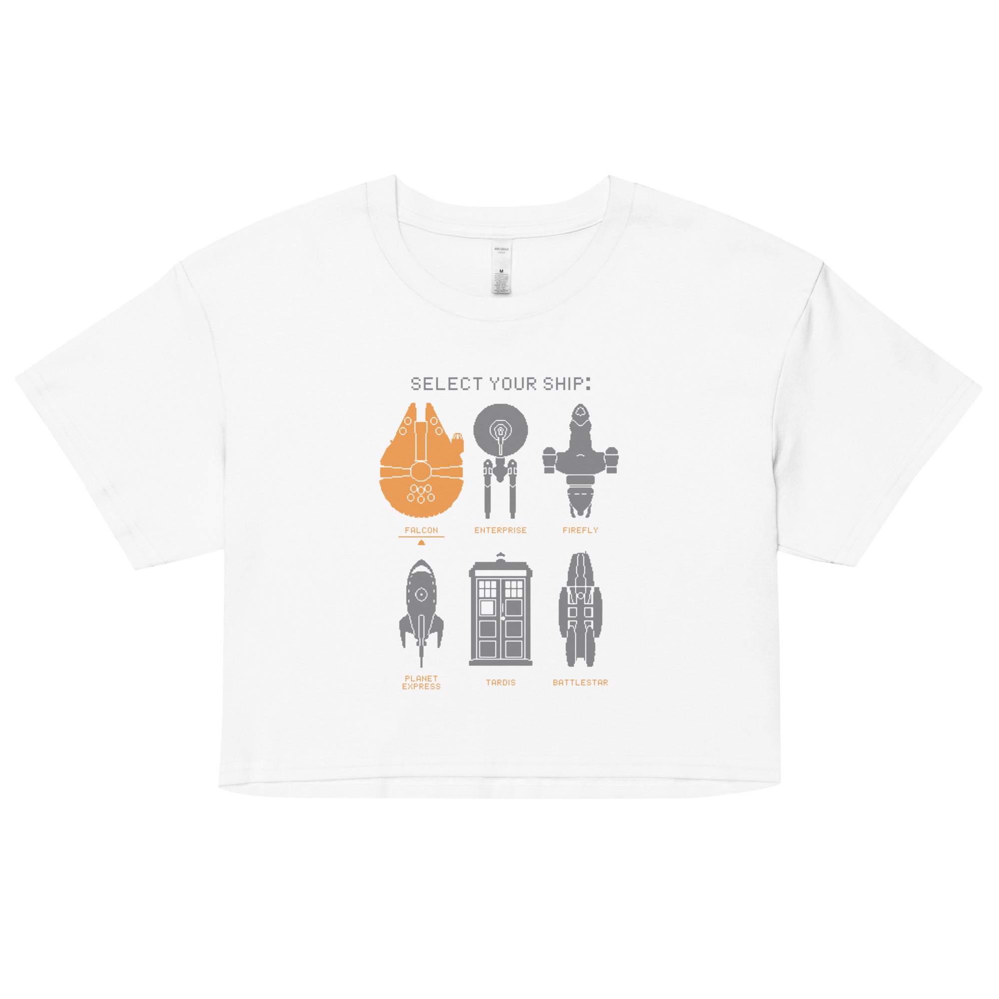 Select Your Ship Women's Crop Tee