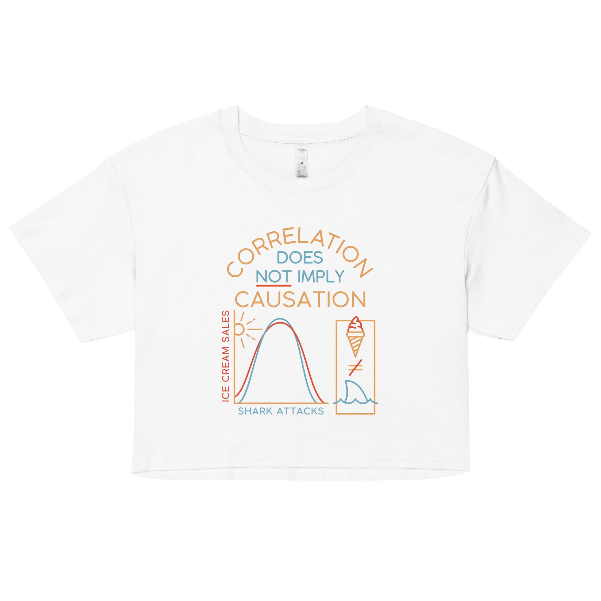 Correlation Does Not Imply Causation Women's Crop Tee
