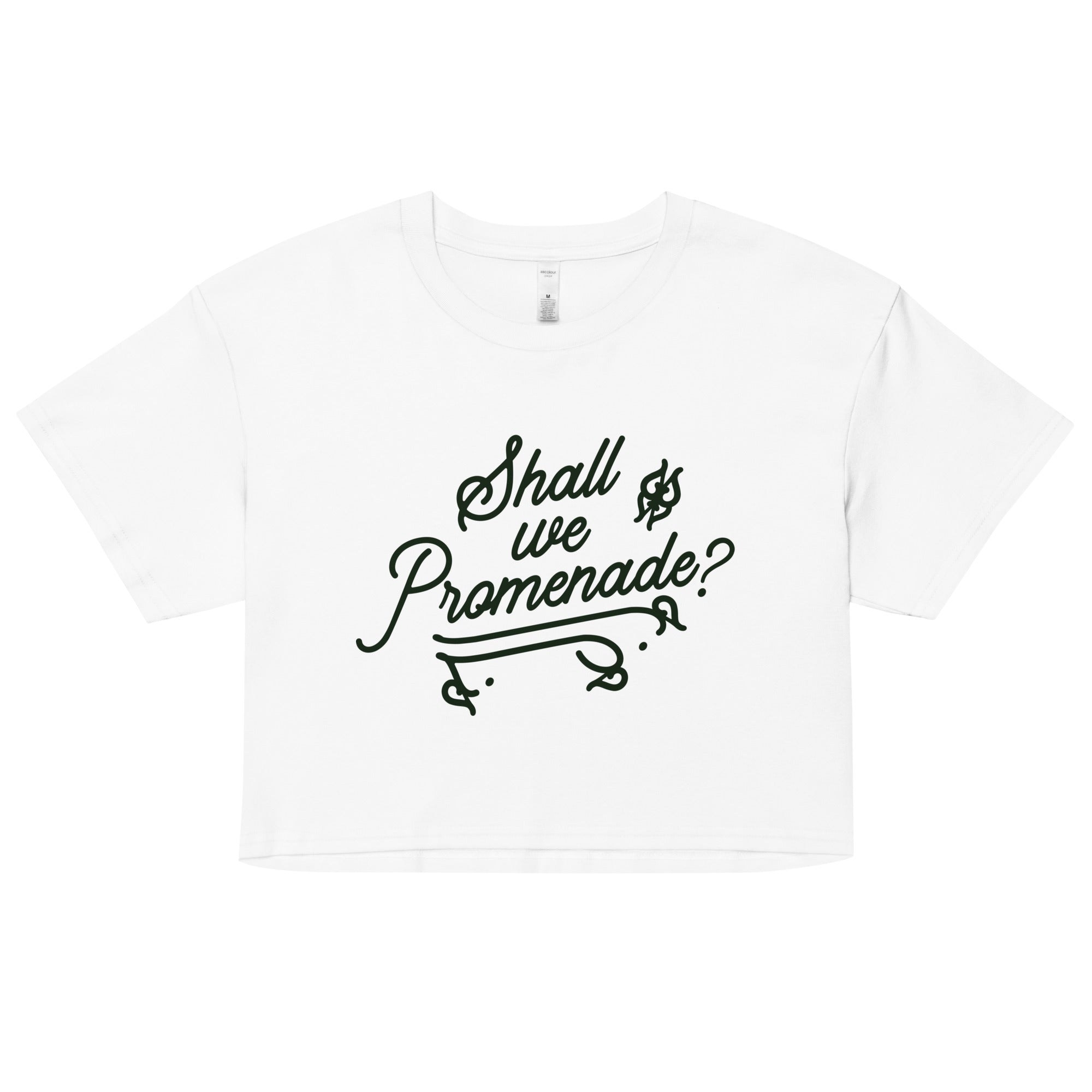 Shall We Promenade? Women's Crop Tee