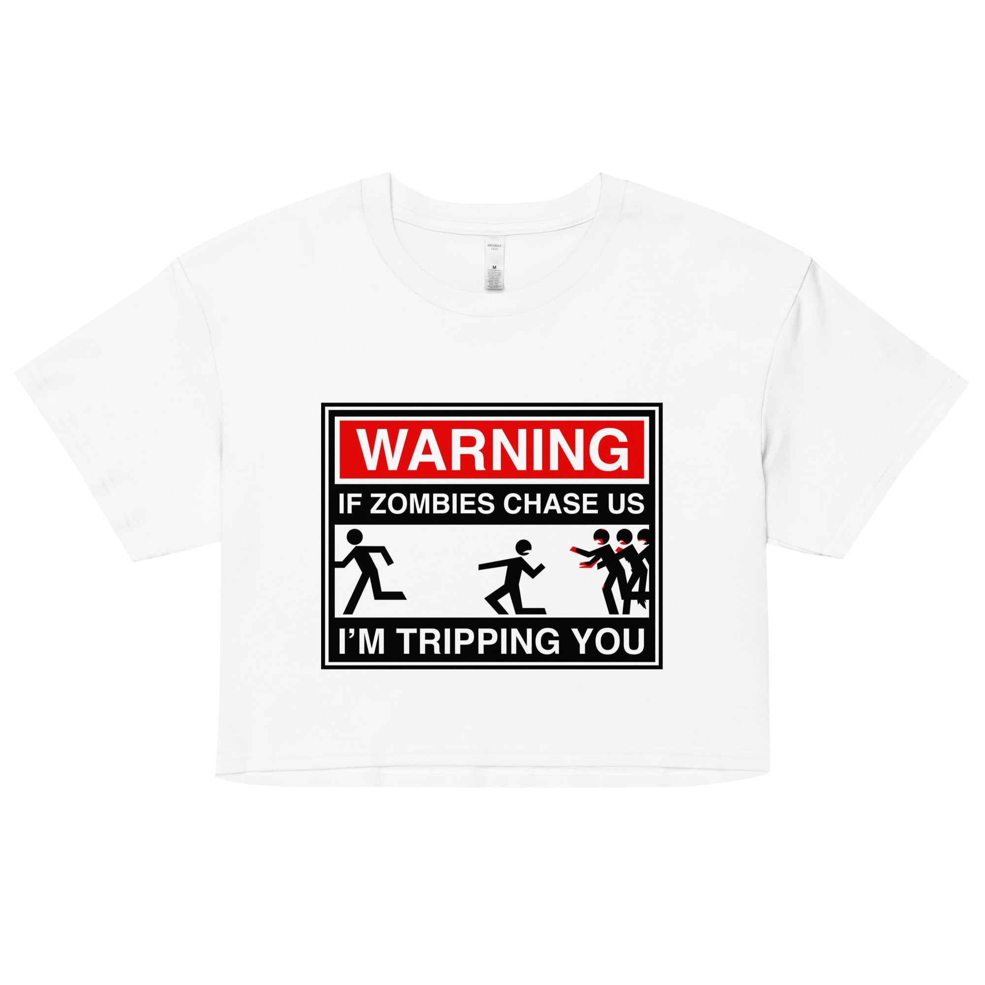 If Zombies Chase Us Women's Crop Tee
