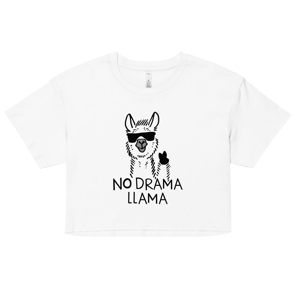 No Drama Llama Women's Crop Tee