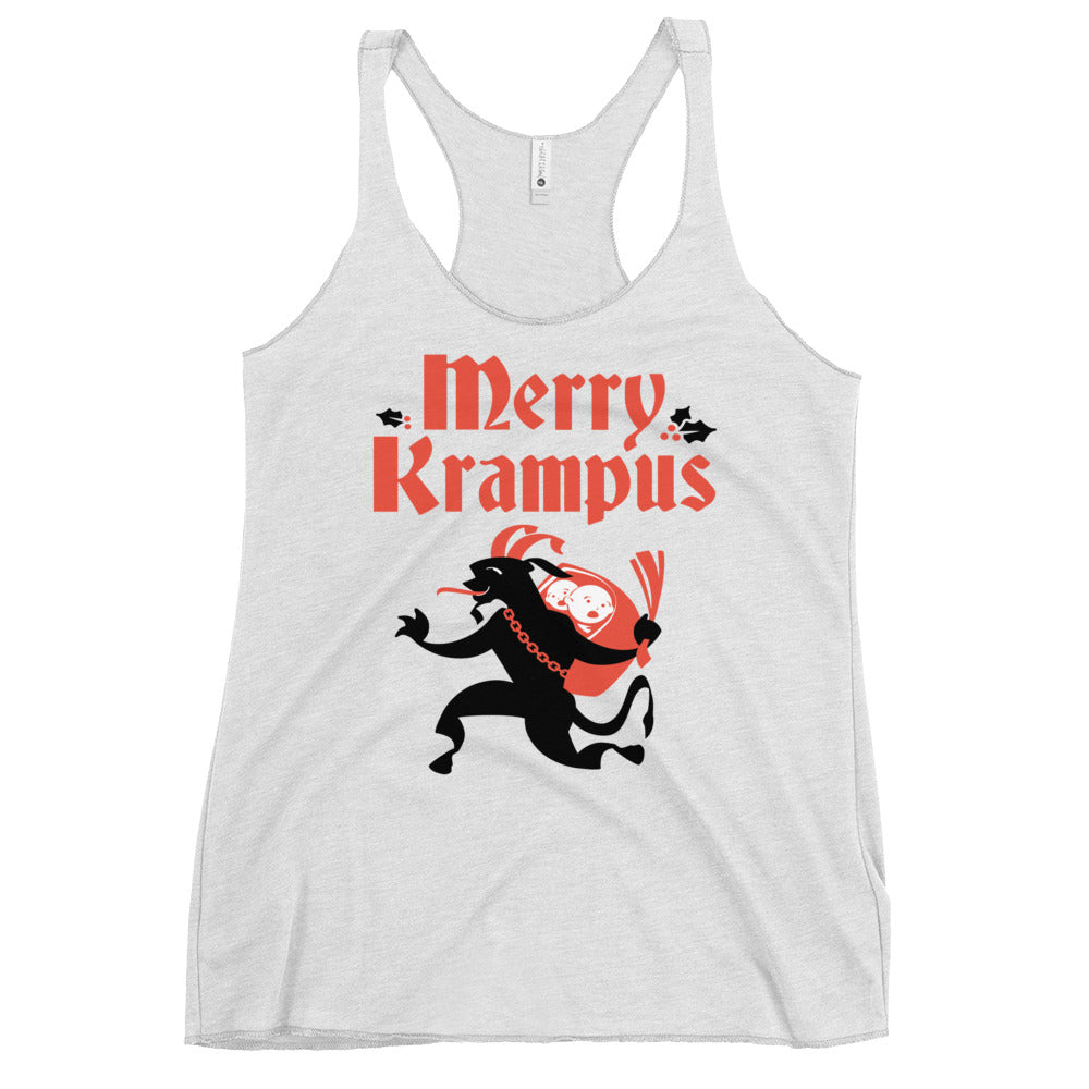 Merry Krampus Women's Racerback Tank