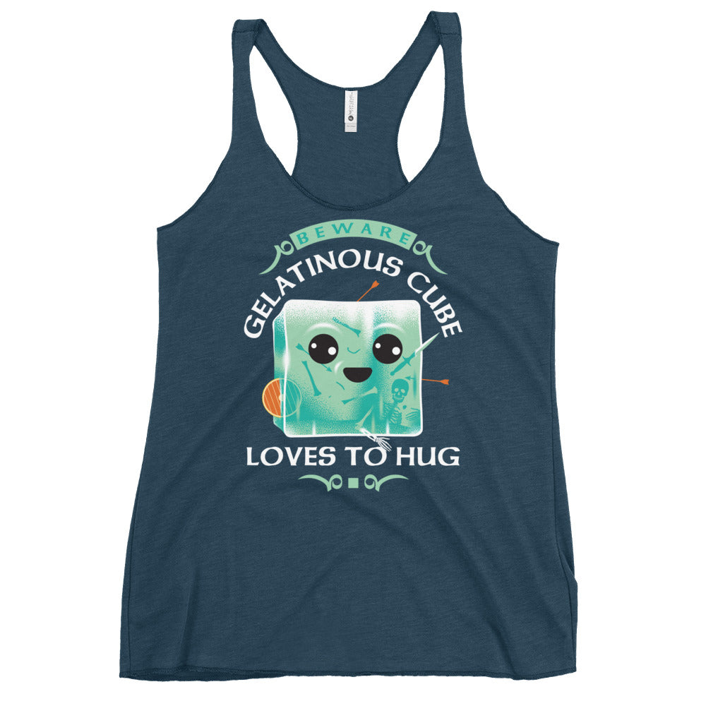 Gelatinous Cube Loves To Hug Women's Racerback Tank