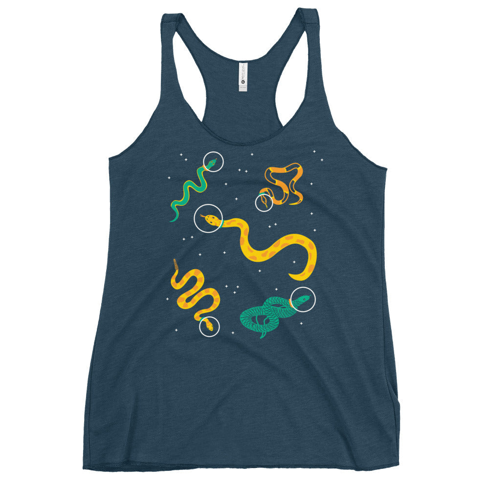 Snakes In Space Women's Racerback Tank