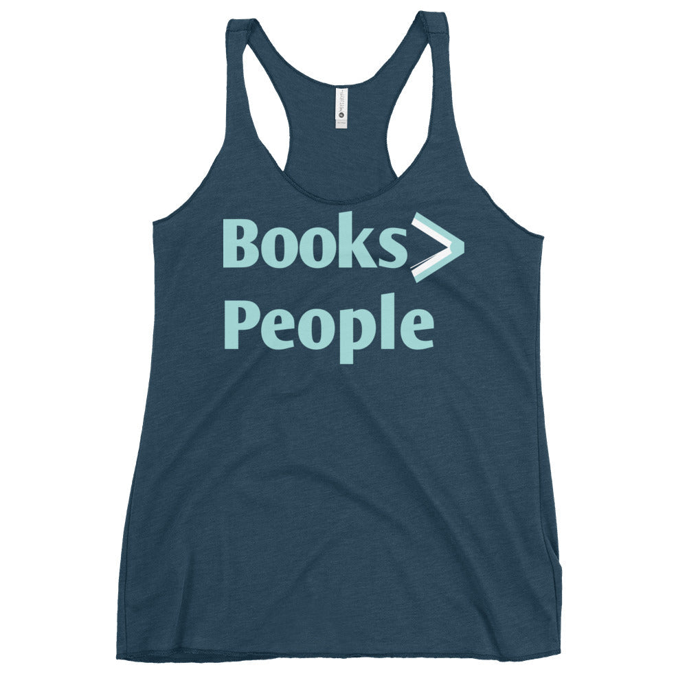 Books>People Women's Racerback Tank