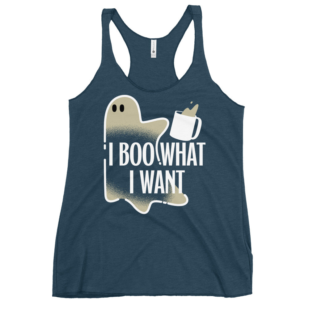 I Boo What I Want Women's Racerback Tank