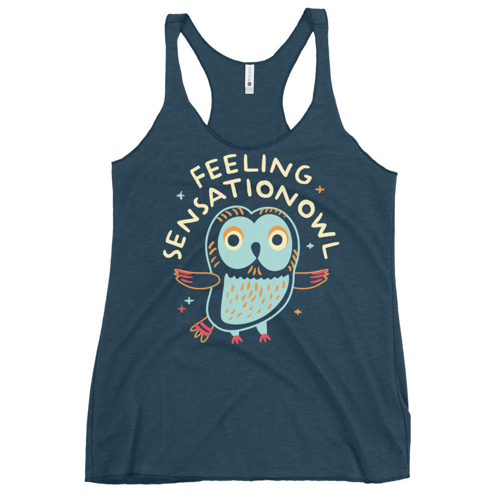 Feeling Sensationowl Women's Racerback Tank