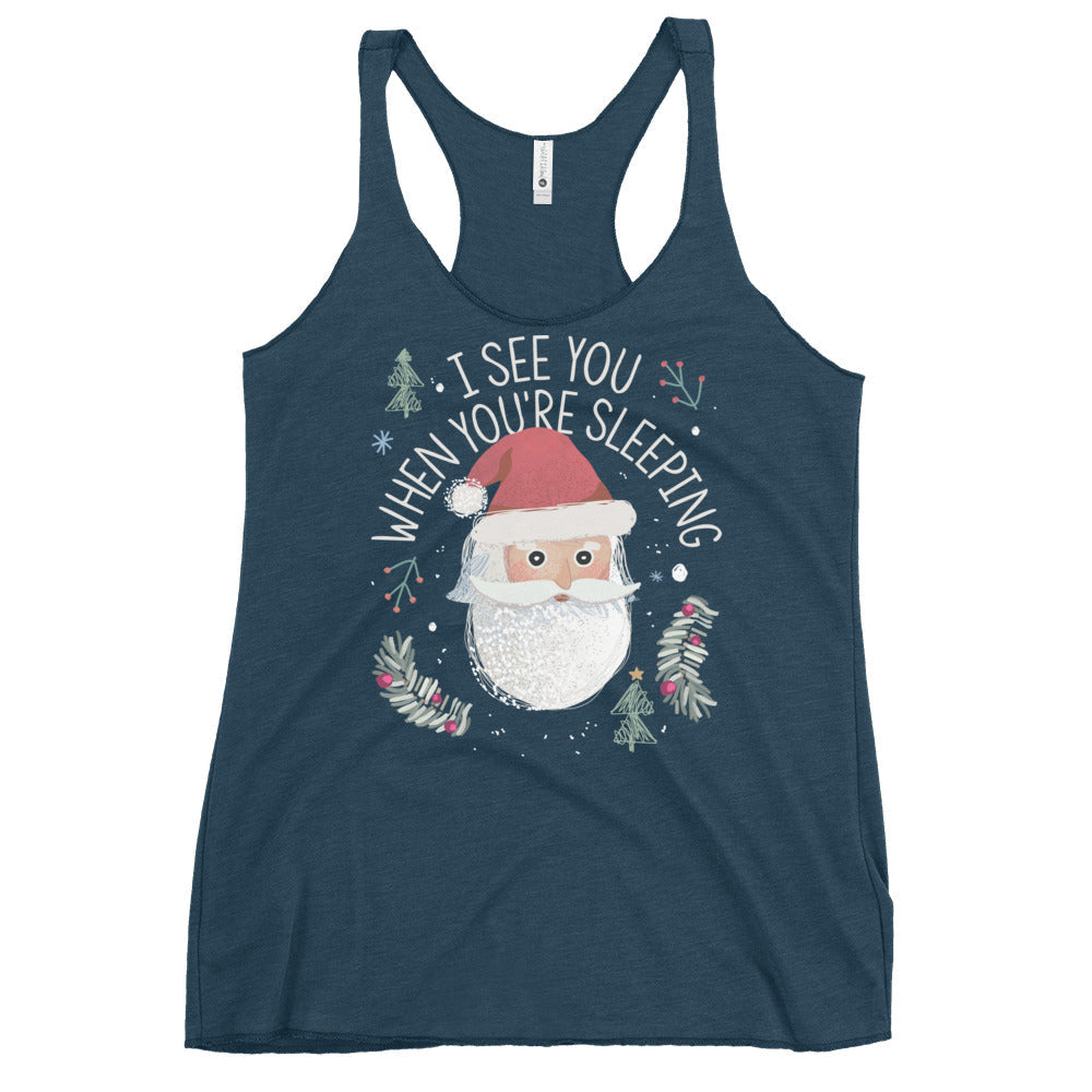 I See You When You're Sleeping Women's Racerback Tank