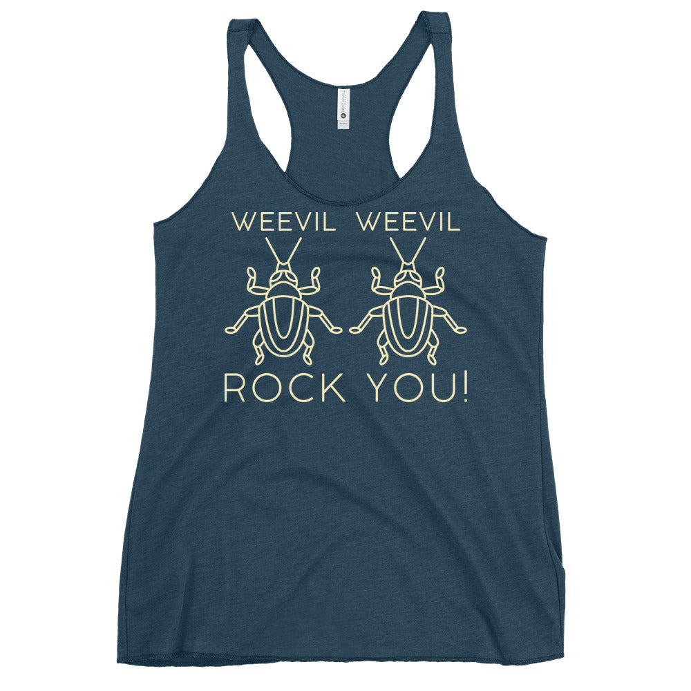 Weevil Weevil Rock You! Women's Racerback Tank