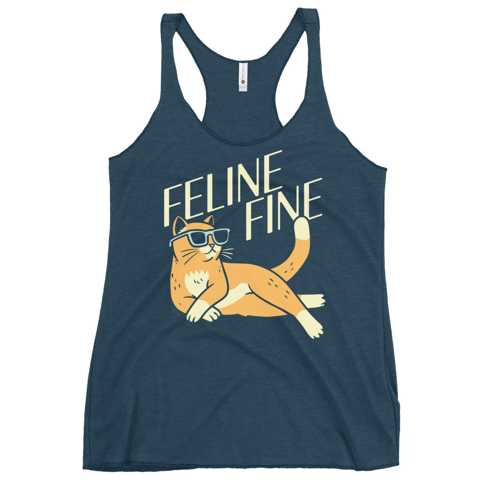 Feline Fine Women's Racerback Tank