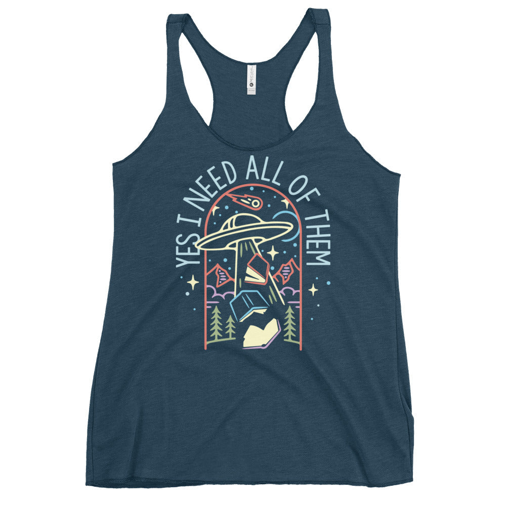 Yes I Need All Of Them Women's Racerback Tank