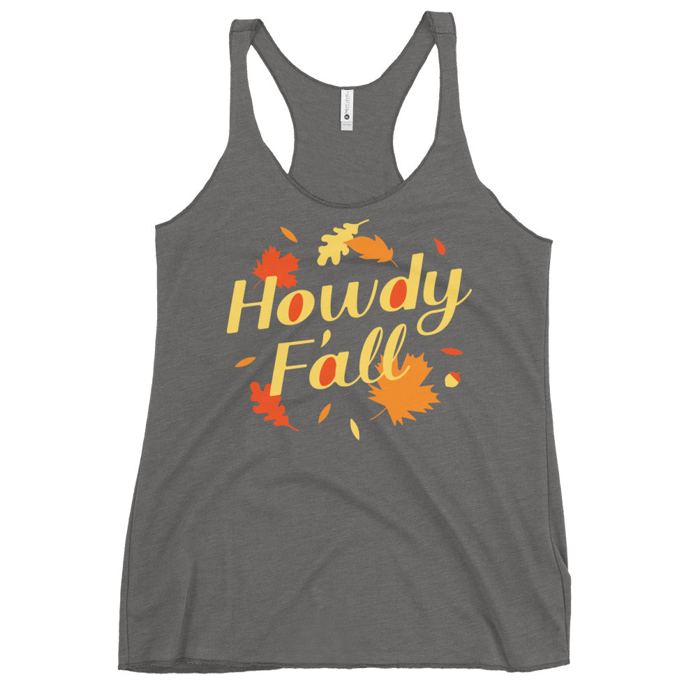Howdy F'all Women's Racerback Tank