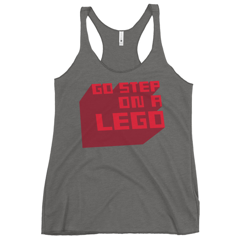 Go Step On A Lego Women's Racerback Tank