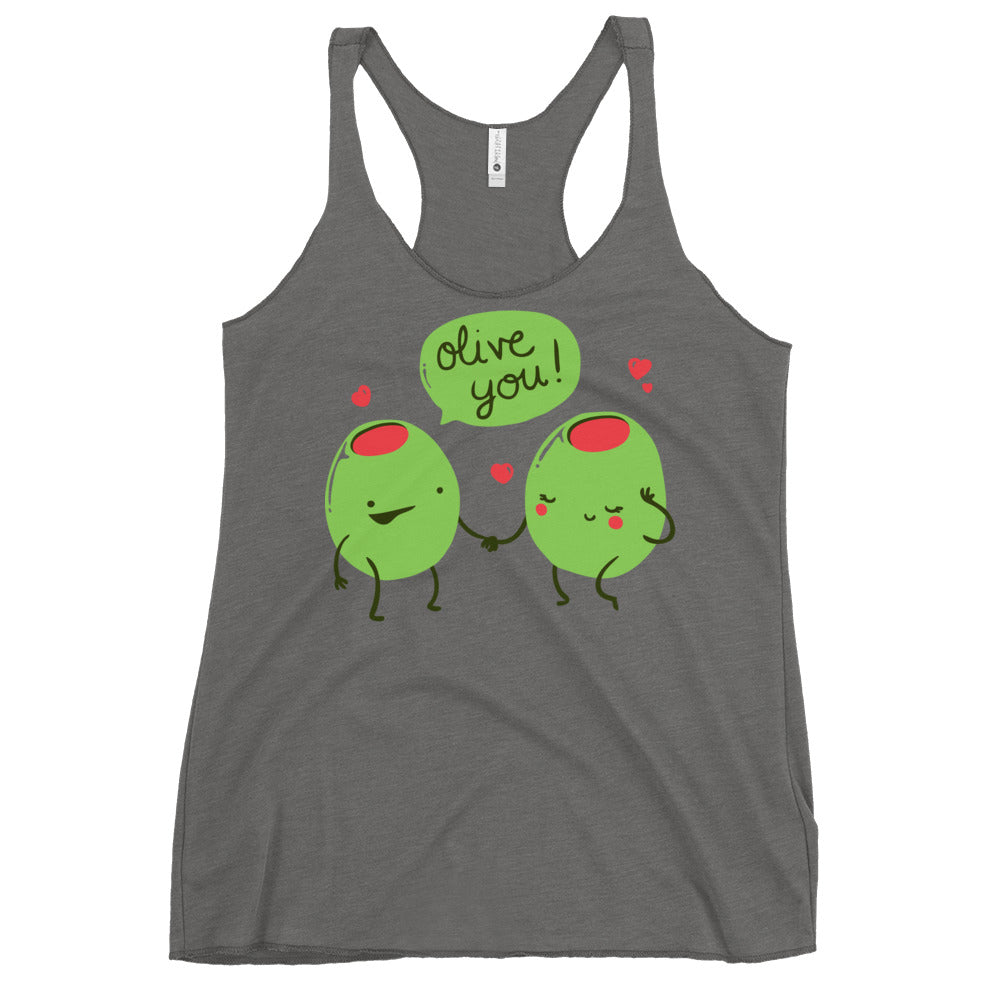 Olive You Women's Racerback Tank