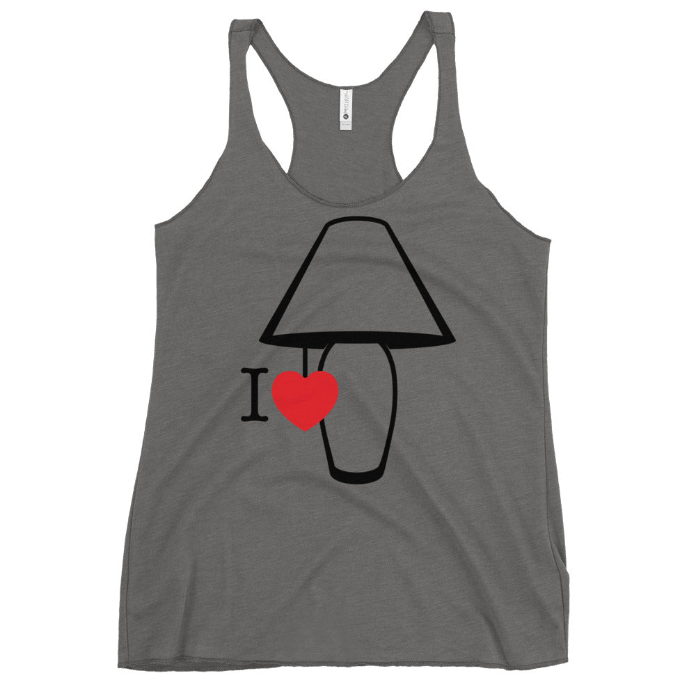 I Love Lamp Women's Racerback Tank
