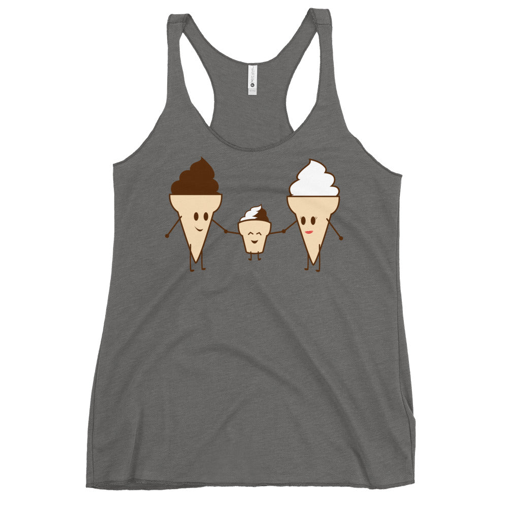 Ice Cream Family Women's Racerback Tank