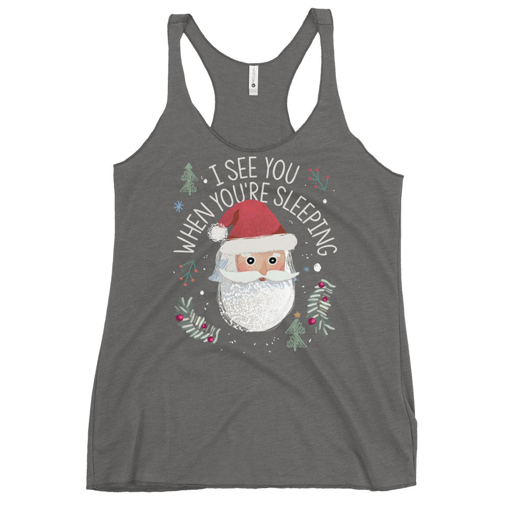 I See You When You're Sleeping Women's Racerback Tank