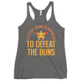 Let's Get Down To Business To Defeat The Buns Women's Racerback Tank