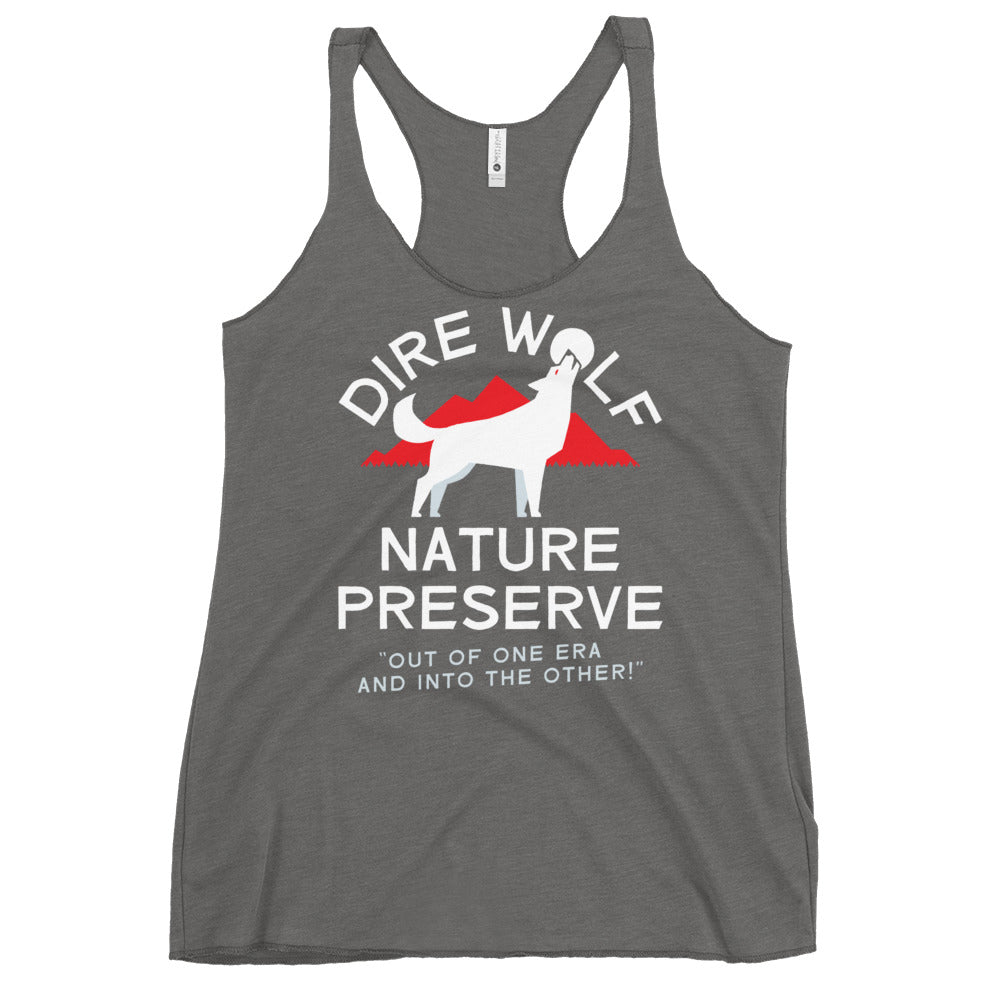 Dire Wolf Nature Preserve Women's Racerback Tank