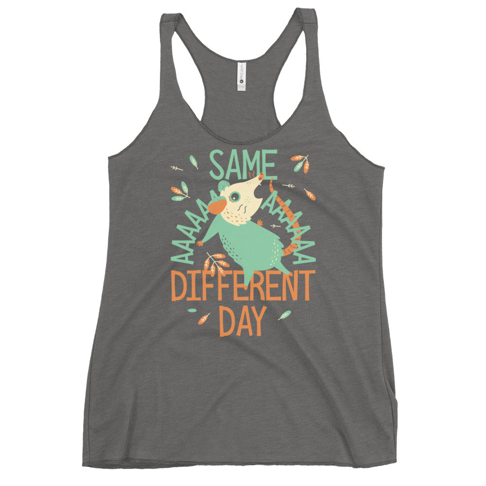 Same Aaaa Different Day Women's Racerback Tank