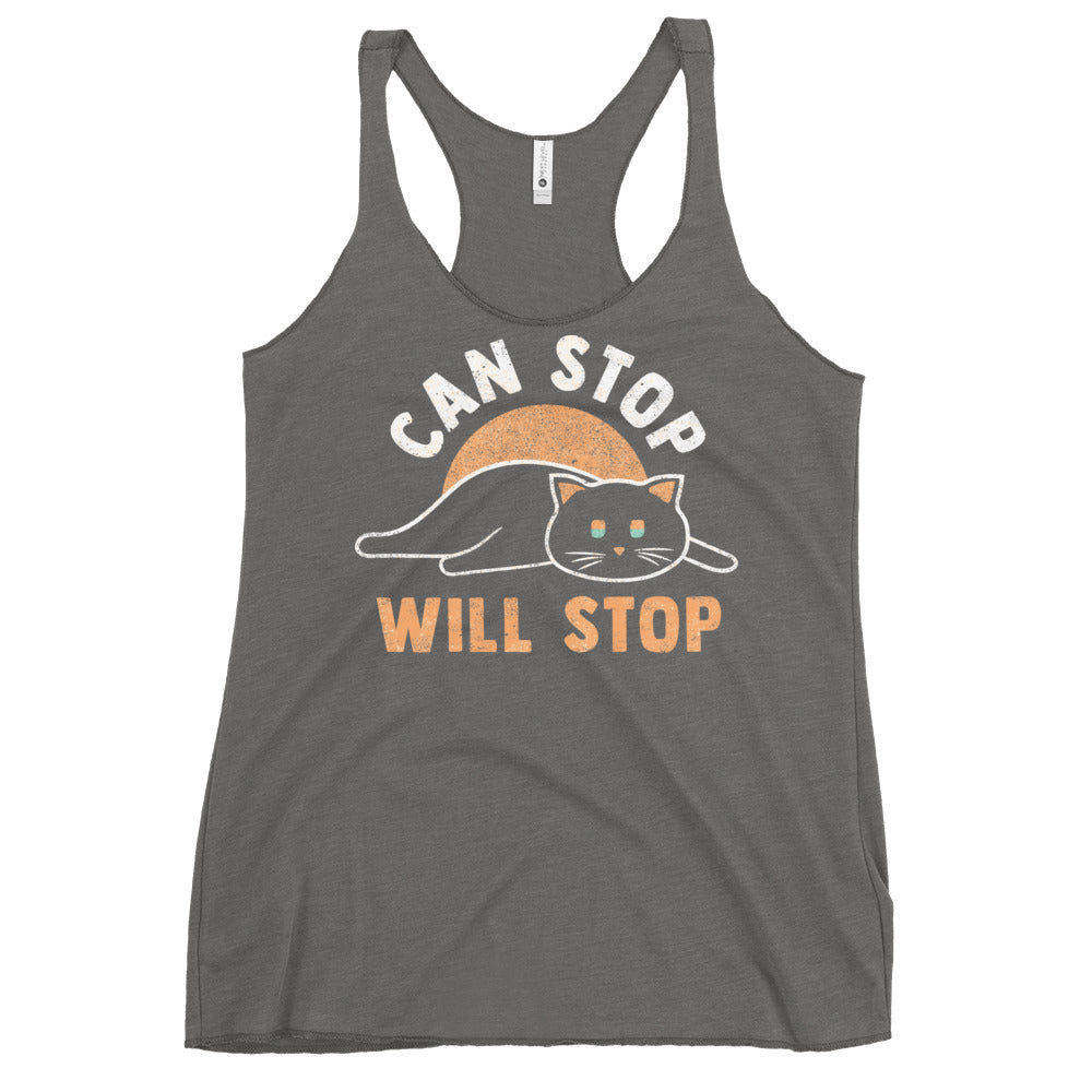Can Stop Will Stop Women's Racerback Tank